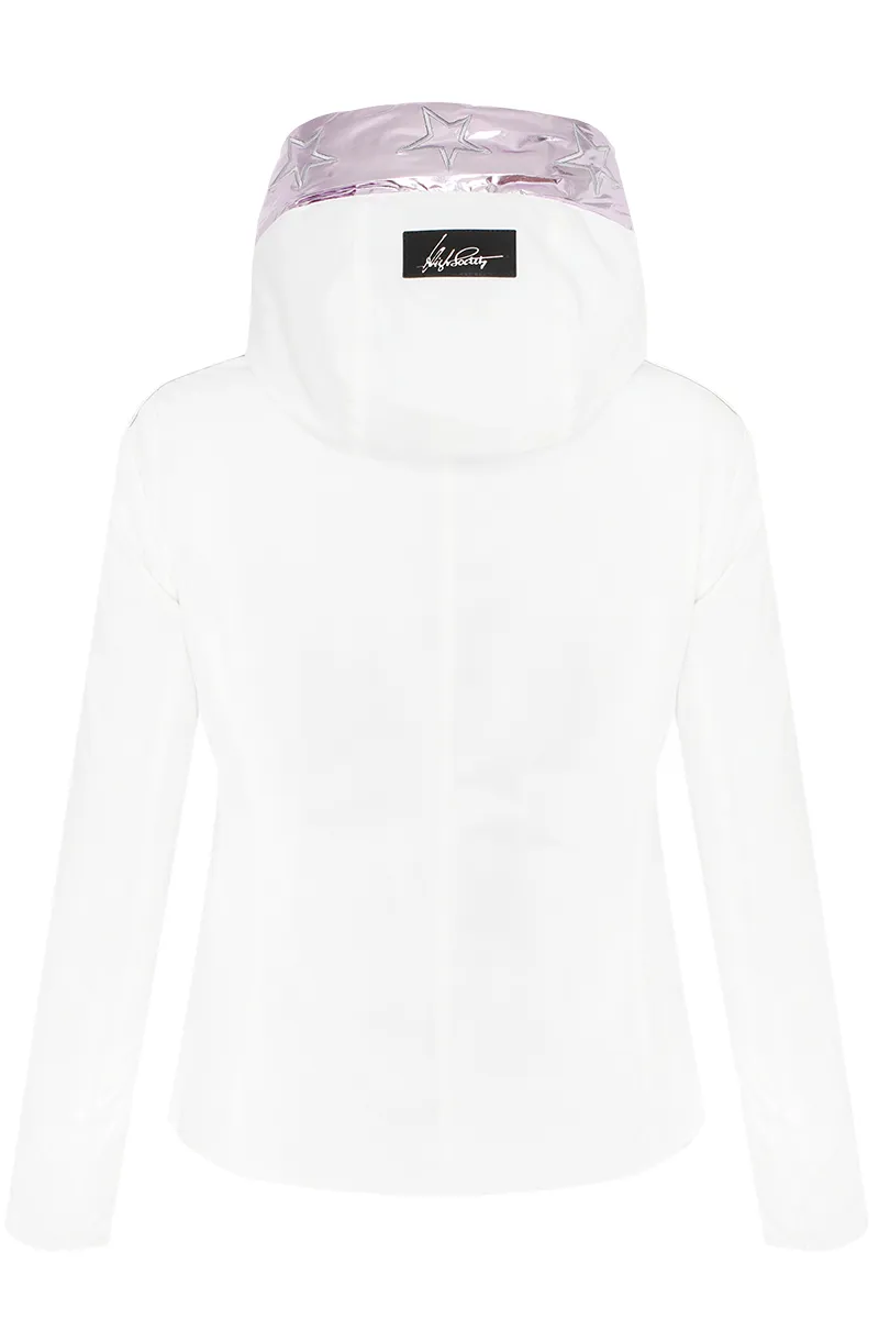 2023 High Society Skylar Womens ski jacket white/lilac-1